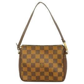 Trousse per trucchi Louis Vuitton Damier in Ebene