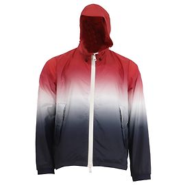  Moncler Tie-Dyed Hooded Windbreaker in Multicolor Polyamide