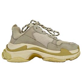 Sneakers Balenciaga Triple S in nylon crema