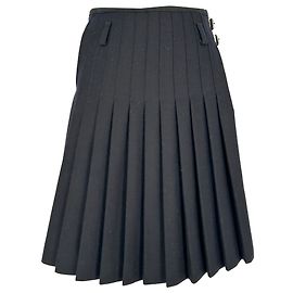 JW Anderson Saia Plissada J.W. Anderson x Topshop em Lã Preta