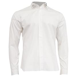 Camicia a maniche lunghe Dior con decorazioni a ape in cotone bianco