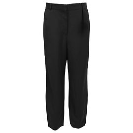 Pantalones de pierna recta Totême en viscosa negra