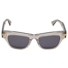 Occhiali da sole quadrati Bottega Veneta Mitre BV1122S in acetato grigio