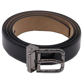 Cintura classica con fibbia Dolce & Gabbana in pelle nera
