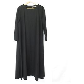 Autre Marque evam eva Wollkleid mit seitlichen Falten Wollkleid