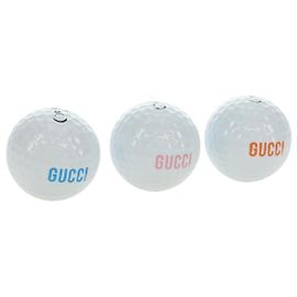 GUCCI Golf Ball Set Rubber White