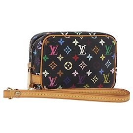 LOUIS VUITTON Monogram Multicolor Trousse Wapity Pouch Black M58034