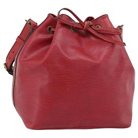 LOUIS VUITTON Epi Petit Noe Shoulder Bag Red M44107 LV