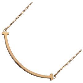 Collana Tiffany & Co. T Smile Small in oro rosa 18K