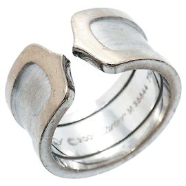 Cartier C2 Large Band Ring in 18K Weißgold