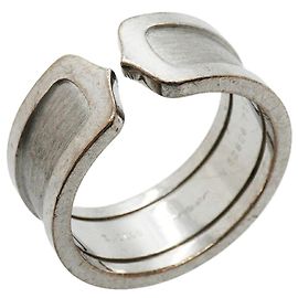 Anillo Cartier C2 Large Band en oro blanco de 18K