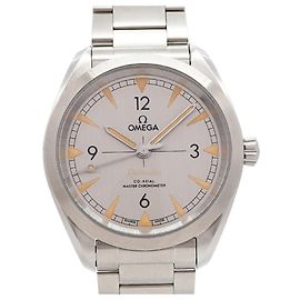 Orologio da uomo Omega Seamaster Railmaster quadrante grigio