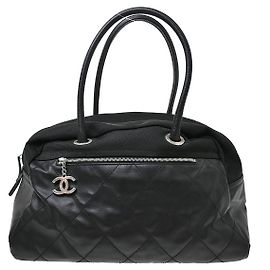 Chanel Biarritz Duffle Quilted Canvas Large