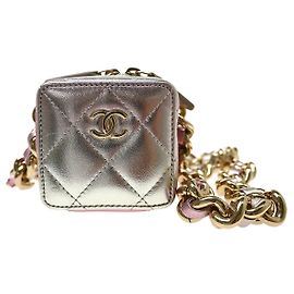Chanel Like A Wallet Clutch With Chain Quilted Gradient Metallic Lambskin Mini