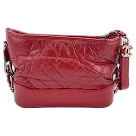 Borsa a tracolla Chanel Gabrielle de in trasparente e rosso