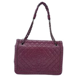 Borsa Chanel Matelassé in rosso vino