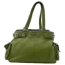 Borsa Prada Vitello Daino in Green