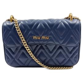Borsa Miu Miu Matelassé in blu