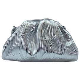 Mini Pouch Bottega Veneta in Silver