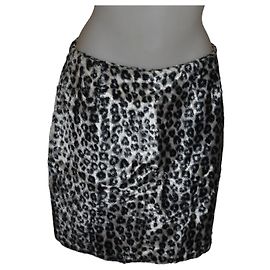 Autre Marque Minifalda de piel sintética de leopardo Versus Gianni Versace