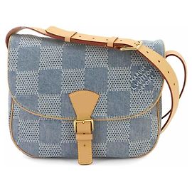 Bolsa de Ombro Louis Vuitton Montsouris MM Damier Denim