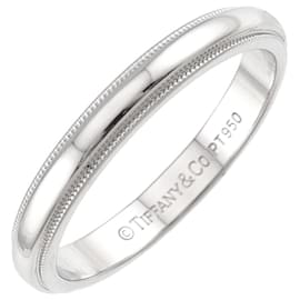 Tiffany & Co. Milgrain 1 Platinband Ring