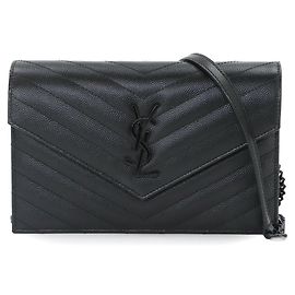 Saint Laurent Cassandre Envelope Chain Wallet