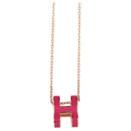 Hermès Collar Hermes Pop H en Rose Extreme Pink Gold