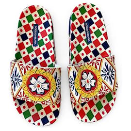 Dolce & Gabbana mehrfarbige Adiletten