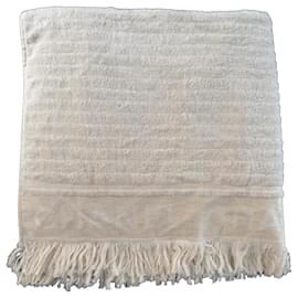 Toalla de playa Chanel en algodón écru