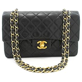 Chanel Vintage Classic Double Flap Quilted Lambskin Small
