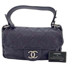Borsa a tracolla Chanel On the Road Viola