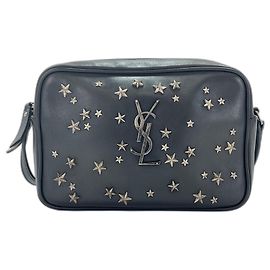 Bolsa de Ombro Yves Saint Laurent Lou com Borlas e Tachas