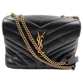 Yves Saint Laurent Lulu Small Handbag Shoulder Bag - Black