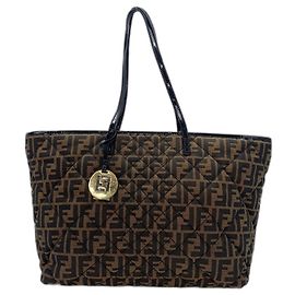 Borsa Tote Fendi Zucca in marrone