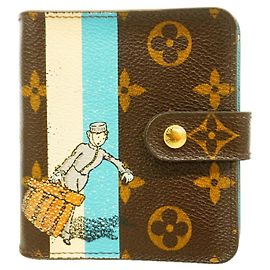 Louis Vuitton Monogram Groom Compact Zip Bellboy Wallet
