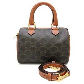 Céline Celine Small Boston Handtasche - Triomphe Tan Leder