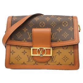 Borsa a tracolla Louis Vuitton Monogram Reverse Dauphine MM