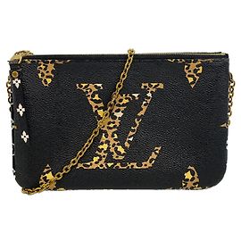 Louis Vuitton Monogram Jungle Pochette Double Zip Shoulder Bag