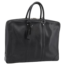 LOUIS VUITTON Epi Porte Documents Voyage Business Bag Black M54472 Auth 198948