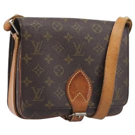 LOUIS VUITTON Monogram Cartouchiere MM Shoulder Bag M51253 LV Auth ar14085