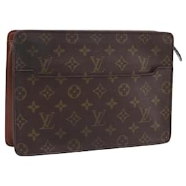LOUIS VUITTON Monogram Pochette Homme Clutch Bag M51795 LV Auth 197841