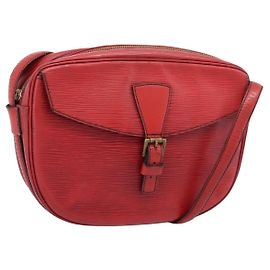 LOUIS VUITTON Epi June Feuille Shoulder Bag Red M52157 LV Auth BA15370