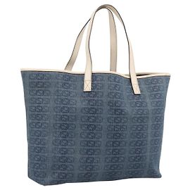 GUCCI Tote Bag Denim Blue 257245 Auth 197817A