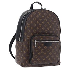 LOUIS VUITTON Monogram Macassar Josh Backpack M41530 LV Auth ka5895V