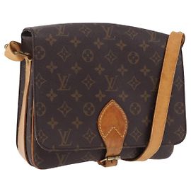 LOUIS VUITTON Monogram Cartouchiere GM Shoulder Bag M51252 LV Auth ka5882