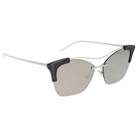 PRADA Sonnenbrille Metal Silver Black Auth BA15310