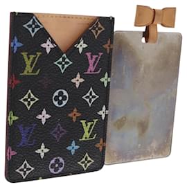 LOUIS VUITTON Monogram Multicolor Etui Miroir Mirror Black M92651 LV Auth 200179