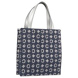 Céline Borsa a mano CELINE C Macadam Canvas Navy Auth 200940A