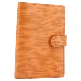 LOUIS VUITTON Epi Agenda PM Copertina Agenda Arancione R2005H LV Auth 198554A